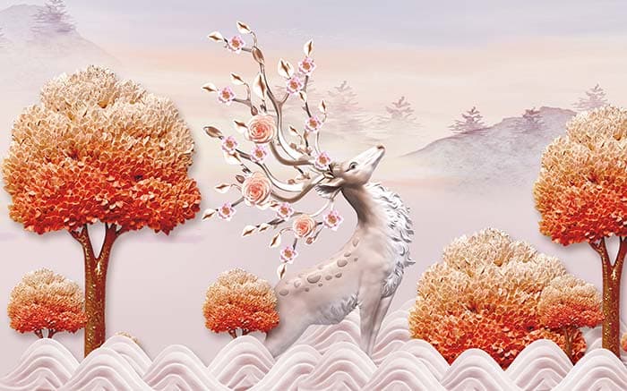 Sacred Buck pattern detail
