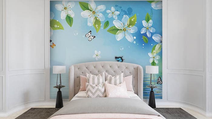 Blue Water shown in a room