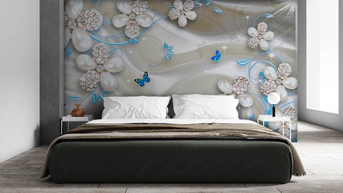 Bejeweled Sheets shown in a room