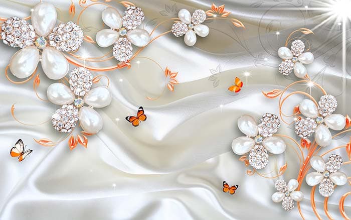 Pearly Sheets pattern detail