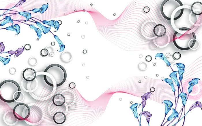 Abstract Floral pattern detail