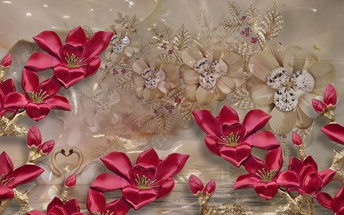 Abstract Floral pattern detail