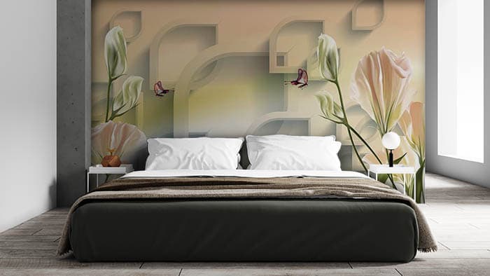 Hexes on Walls shown in a room