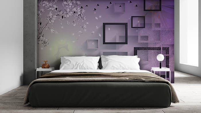 Shelves on Walls shown in a room