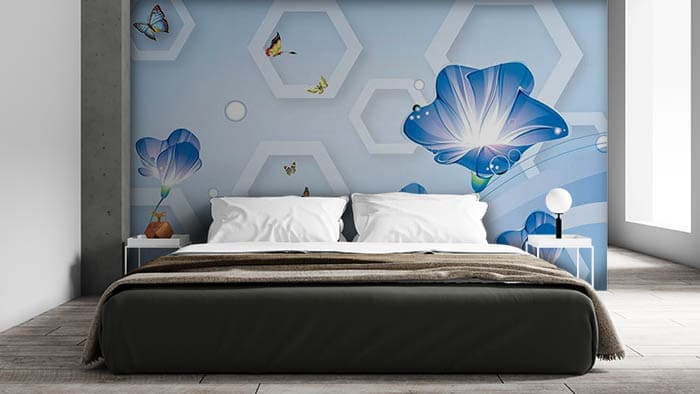 Polygons on Walls shown in a room