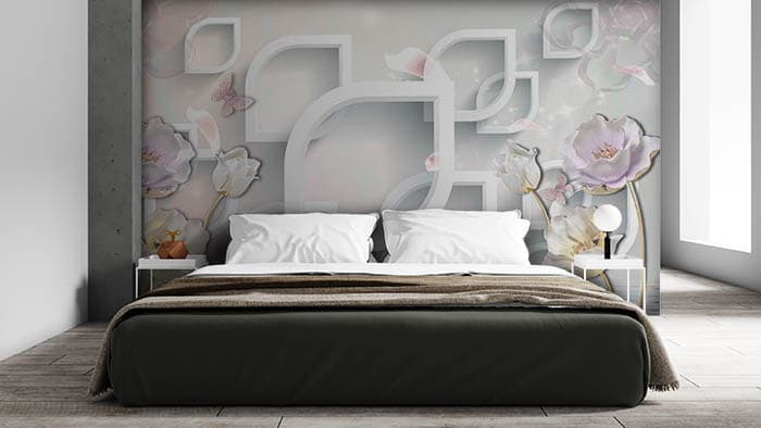 Hexes on Walls shown in a room