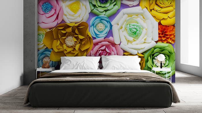 Paper Florets shown in a room