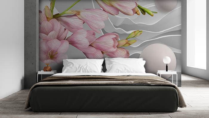 Flowers and Pearls shown in a room