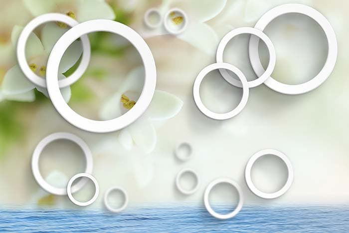 Rings on Walls pattern detail