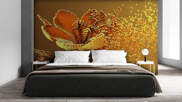 Dissipating Gold shown in a room