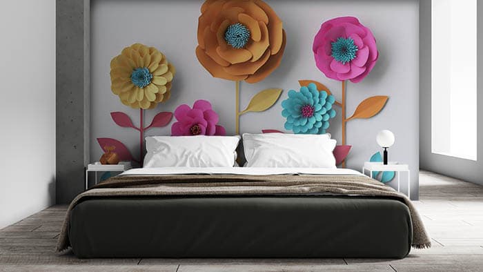 Paper Florets shown in a room