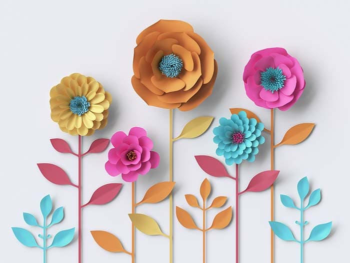 Paper Florets pattern detail