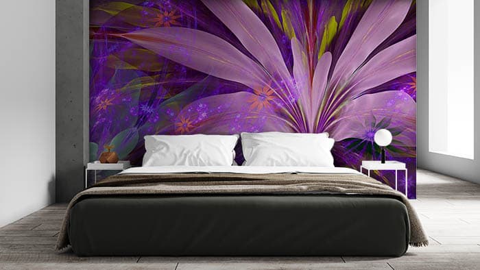 Violet Abstract shown in a room