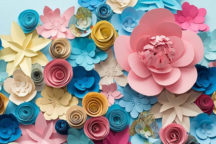 Paper Florets pattern detail