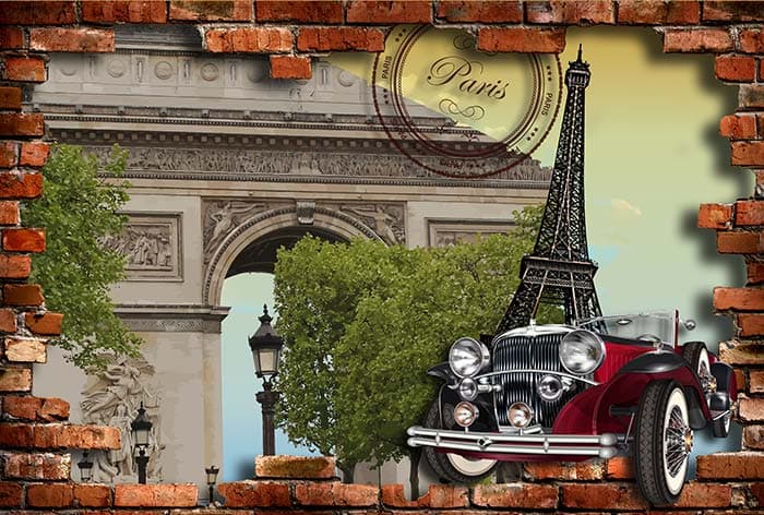 Paris By the Wall pattern detail