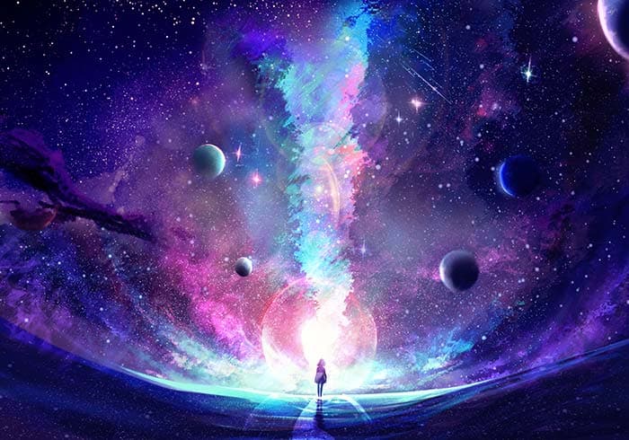 Elegant Celestial Sky Pattern Wallpaper pattern detail