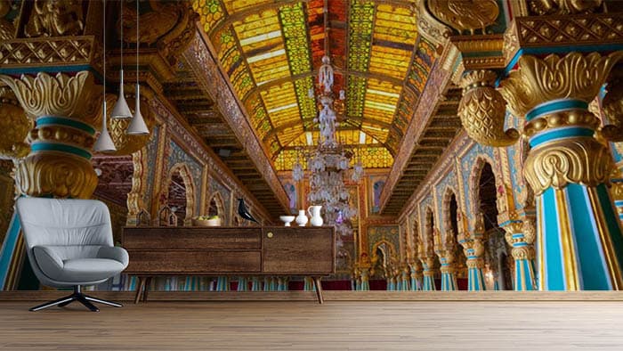 Ceiling of Church shown in a room
