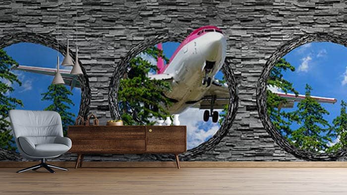 Flight of Walls shown in a room