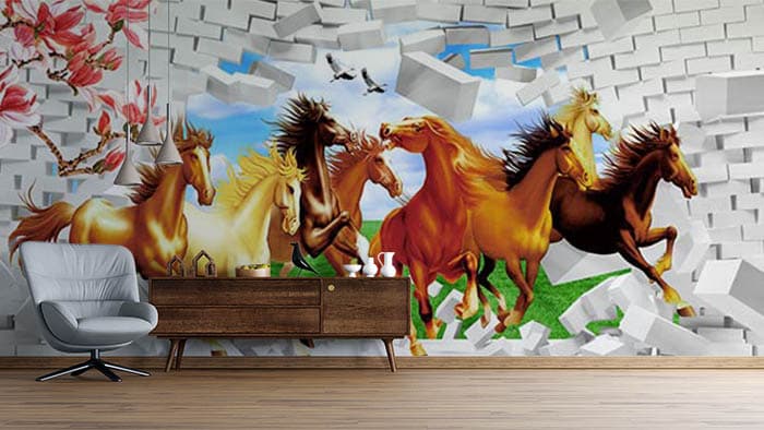 Broken Stable shown in a room