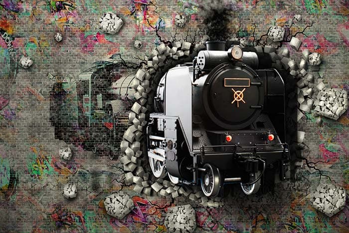 Mural Express pattern detail