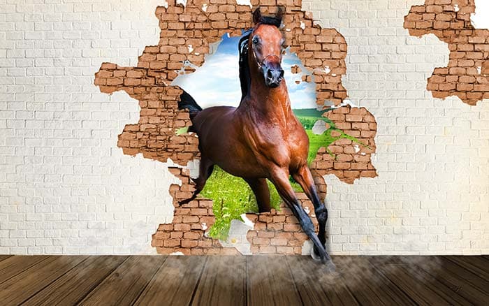 Stallion in the Room pattern detail