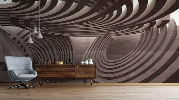 Spiralling Up shown in a room