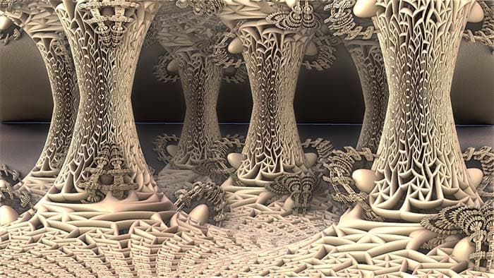 Abstract Pillars pattern detail