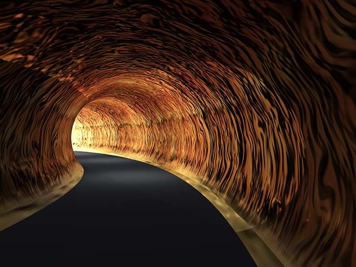 Futuristic Tunnel Sphere Abstract Design Wallpaper pattern detail