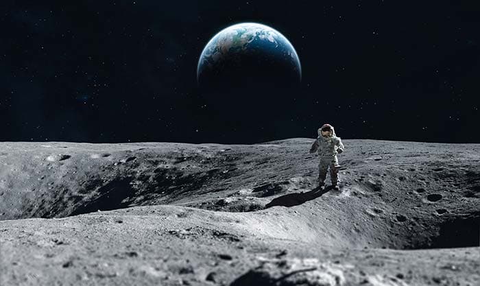 Astronut in Space pattern detail