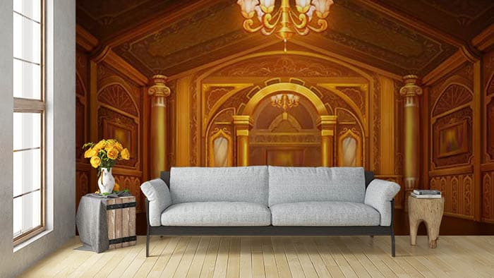 Chandelier shown in a room