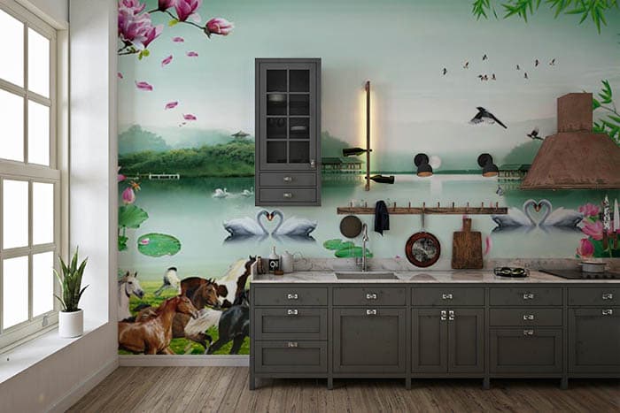 Delighted Woodland shown in a room