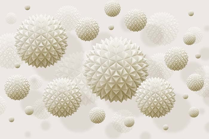 Pearly Globules pattern detail