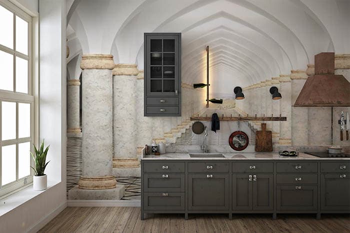 Ivory Aisle shown in a room