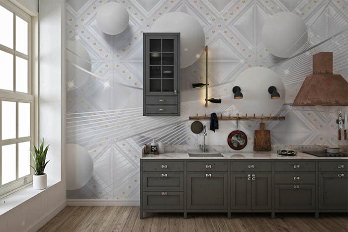 Snowy Drops shown in a room