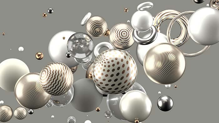 Aureate Droplets pattern detail
