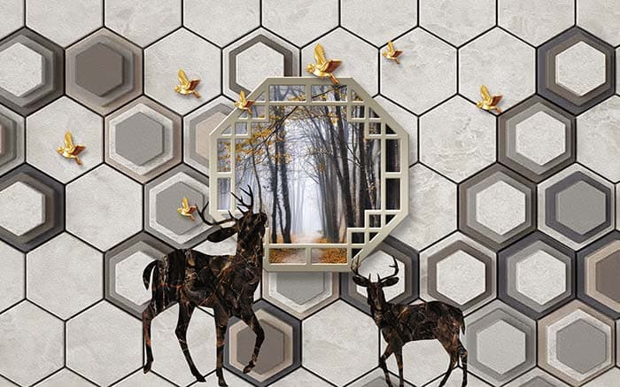 Stag Hives pattern detail