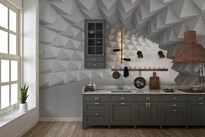 Helical Burrow shown in a room