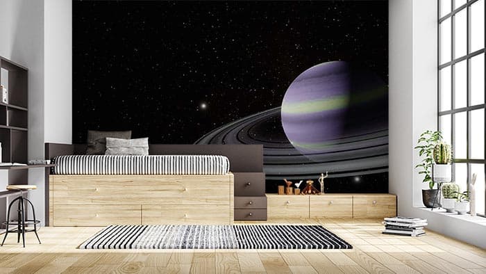 Saturn Rings shown in a room