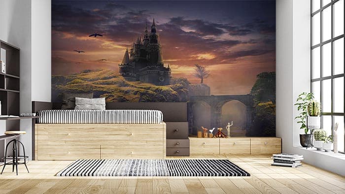 Mysterious Castle shown in a room