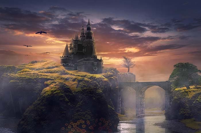 Mysterious Castle pattern detail