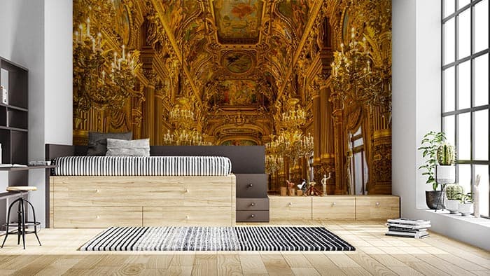 Golden Palace shown in a room
