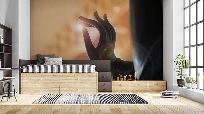 Finding Peace shown in a room