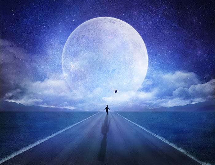 Moonlight Walk Wallpaper for Walls pattern detail