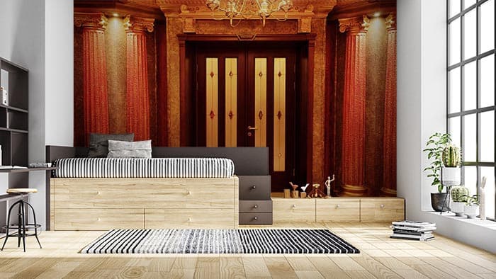 Royal Doors shown in a room