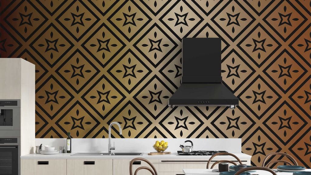 Golden Art shown in a room