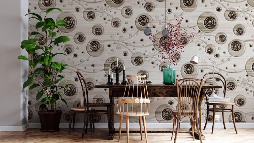 Droplet Pattern shown in a room