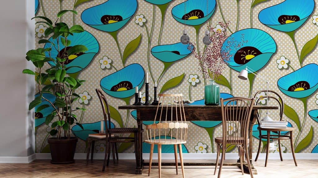 Marbel Wall & Pattern shown in a room