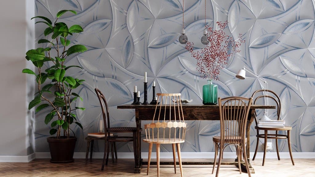 3D Pattern shown in a room