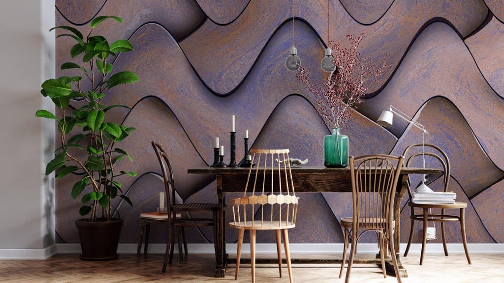 Waves Pattern shown in a room