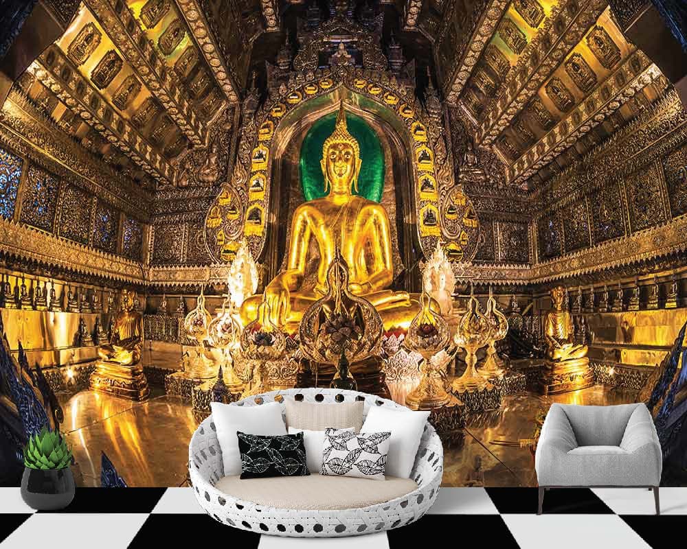 Temple of Gold shown in a room